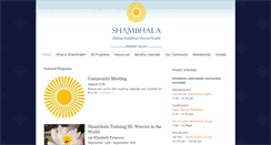 Desktop Screenshot of pioneervalley.shambhala.org