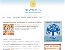 Tablet Screenshot of norcal.shambhala.org