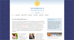 Desktop Screenshot of melbourne.shambhala.info