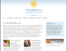 Tablet Screenshot of melbourne.shambhala.info