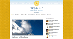 Desktop Screenshot of bellingham.shambhala.org