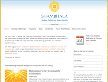 Tablet Screenshot of edmonton.shambhala.org