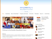 Tablet Screenshot of boulder.shambhala.org