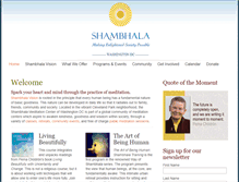 Tablet Screenshot of dc.shambhala.org