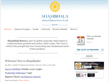 Tablet Screenshot of boston.shambhala.org