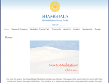Tablet Screenshot of chicago.shambhala.org