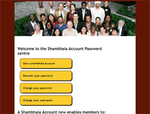 Tablet Screenshot of login.shambhala.info