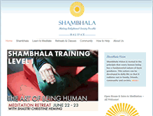 Tablet Screenshot of halifax.shambhala.org