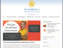 Tablet Screenshot of cleveland.shambhala.org