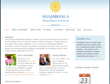 Tablet Screenshot of burlington.shambhala.org