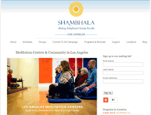 Tablet Screenshot of la.shambhala.org