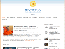 Tablet Screenshot of denver.shambhala.org